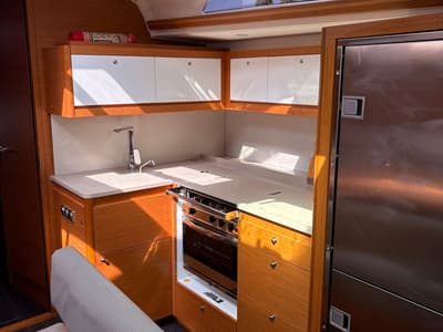 Galley of Salima, a Dufour 48 sailboat at Tonnarella, Italy