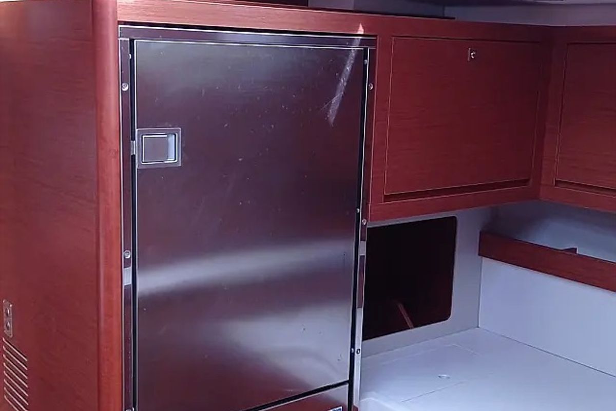 Galley of Sonja, a Dufour 530 sailboat at Seget Donji, Croatia