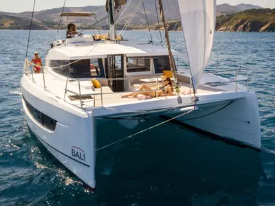 MOONGLADE , a Bali 4.2 OW catamaran at Road Town, British Virgin Islands