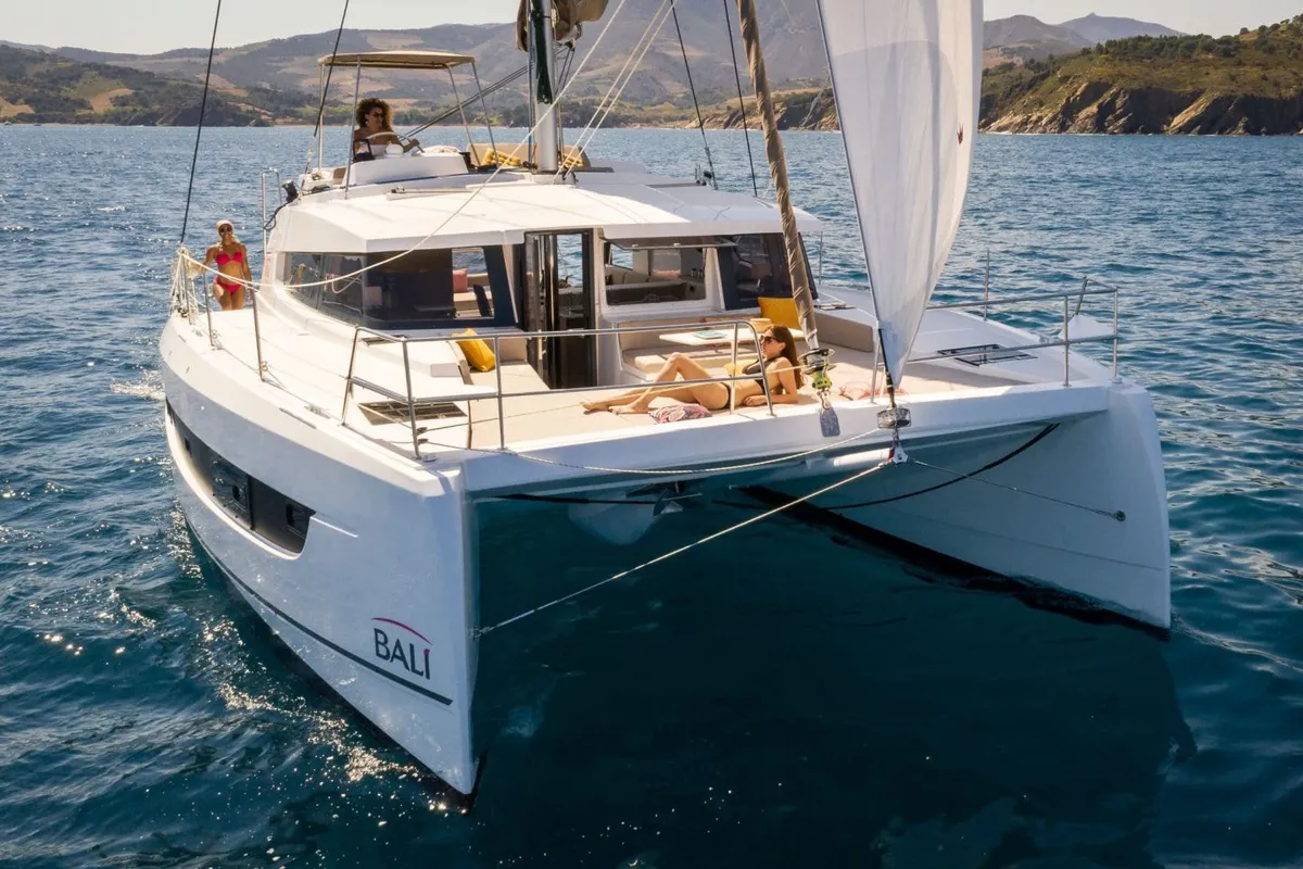 MOONGLADE , a Bali 4.2 OW catamaran at Road Town, British Virgin Islands