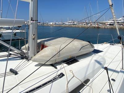 Deck of ARIA, a Beneteau Oceanis 40.1 sailboat at Municipal Unit of Lefkada, Greece