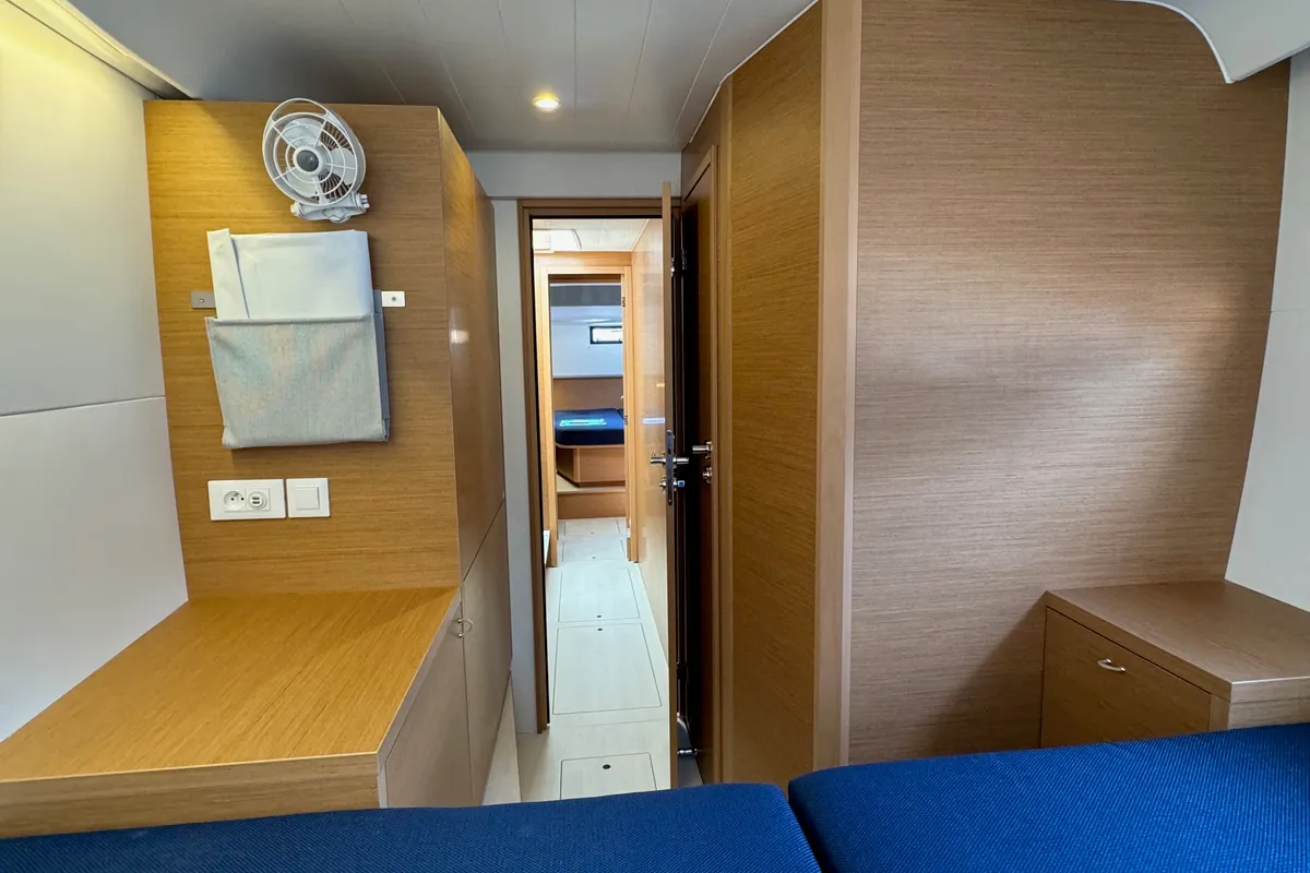 Cabin on El Paso 2, a Excess 14 catamaran at Općina Rogoznica, Croatia