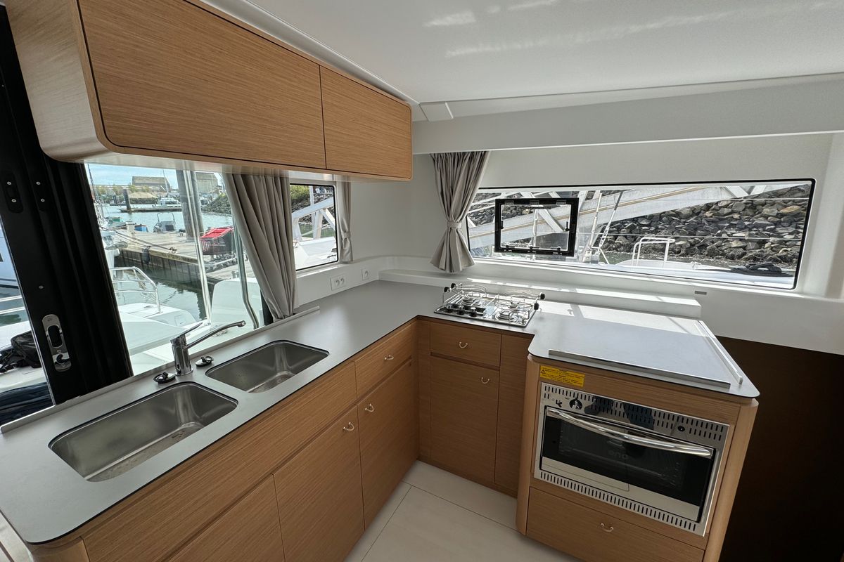 Galley of El Paso 2, a Excess 14 catamaran at Općina Rogoznica, Croatia