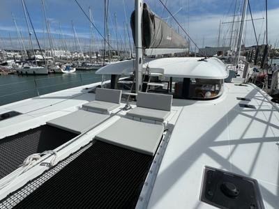 Deck of El Paso 2, a Excess 14 catamaran at Općina Rogoznica, Croatia