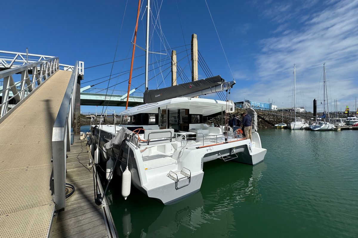Exterior view of El Paso 2, a Excess 14 catamaran at Općina Rogoznica, Croatia