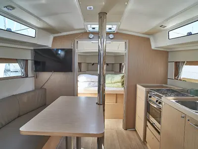 La Rose, a Beneteau Oceanis 38.1 sailboat at Grad Biograd na Moru, Croatia