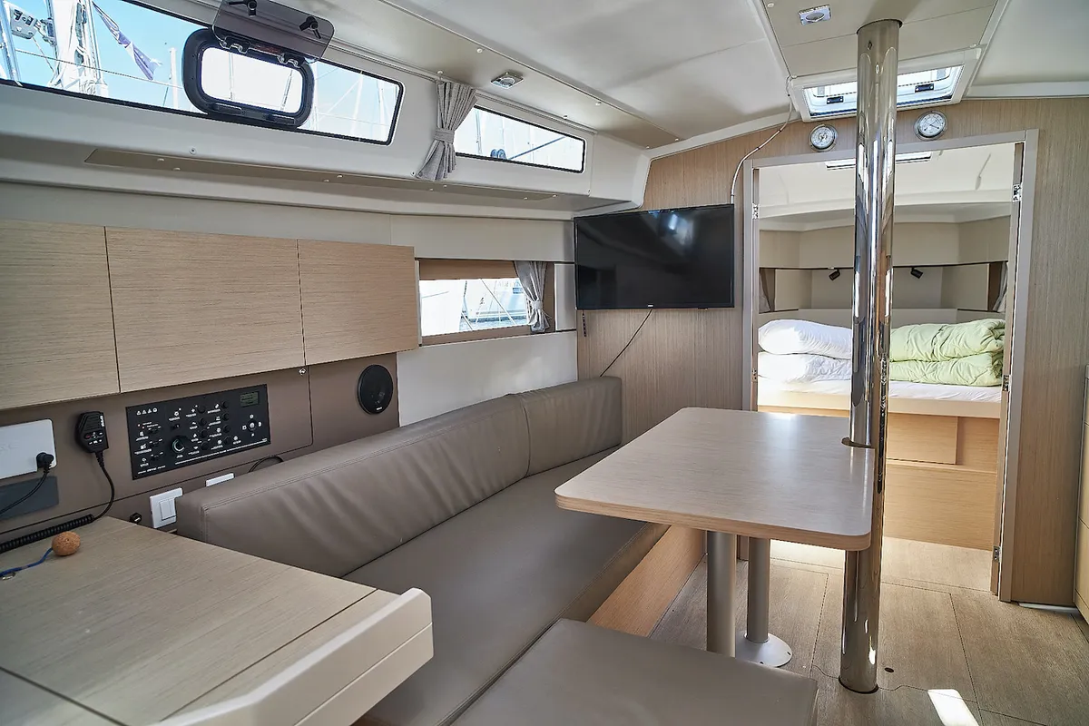 La Rose, a Beneteau Oceanis 38.1 sailboat at Grad Biograd na Moru, Croatia