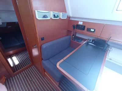 Salon of Alissa, a Bavaria Cruiser 51 sailboat at Palma de Mallorca, Spain