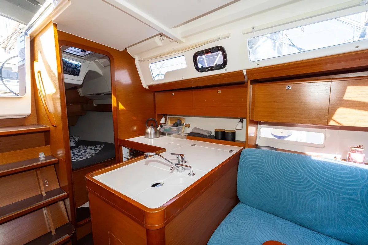 Draco, a Dufour 360 GL sailboat at Grad Pula, Croatia