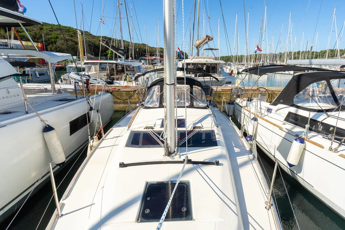 Draco, a Dufour 360 GL sailboat at Grad Pula, Croatia