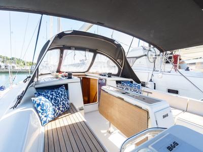 Draco, a Dufour 360 GL sailboat at Grad Pula, Croatia