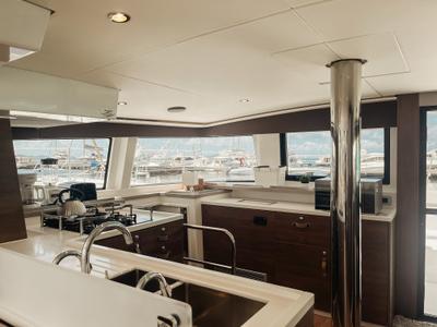 Galley of Cool Breeze, a Bali 4.6 catamaran at Parham Town, British Virgin Islands