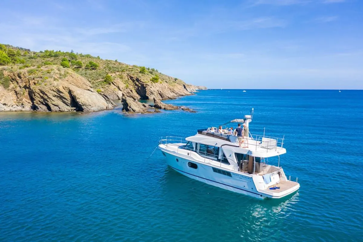 Eduard, a Beneteau Swift Trawler 41 Fly yacht at Punat, Croatia
