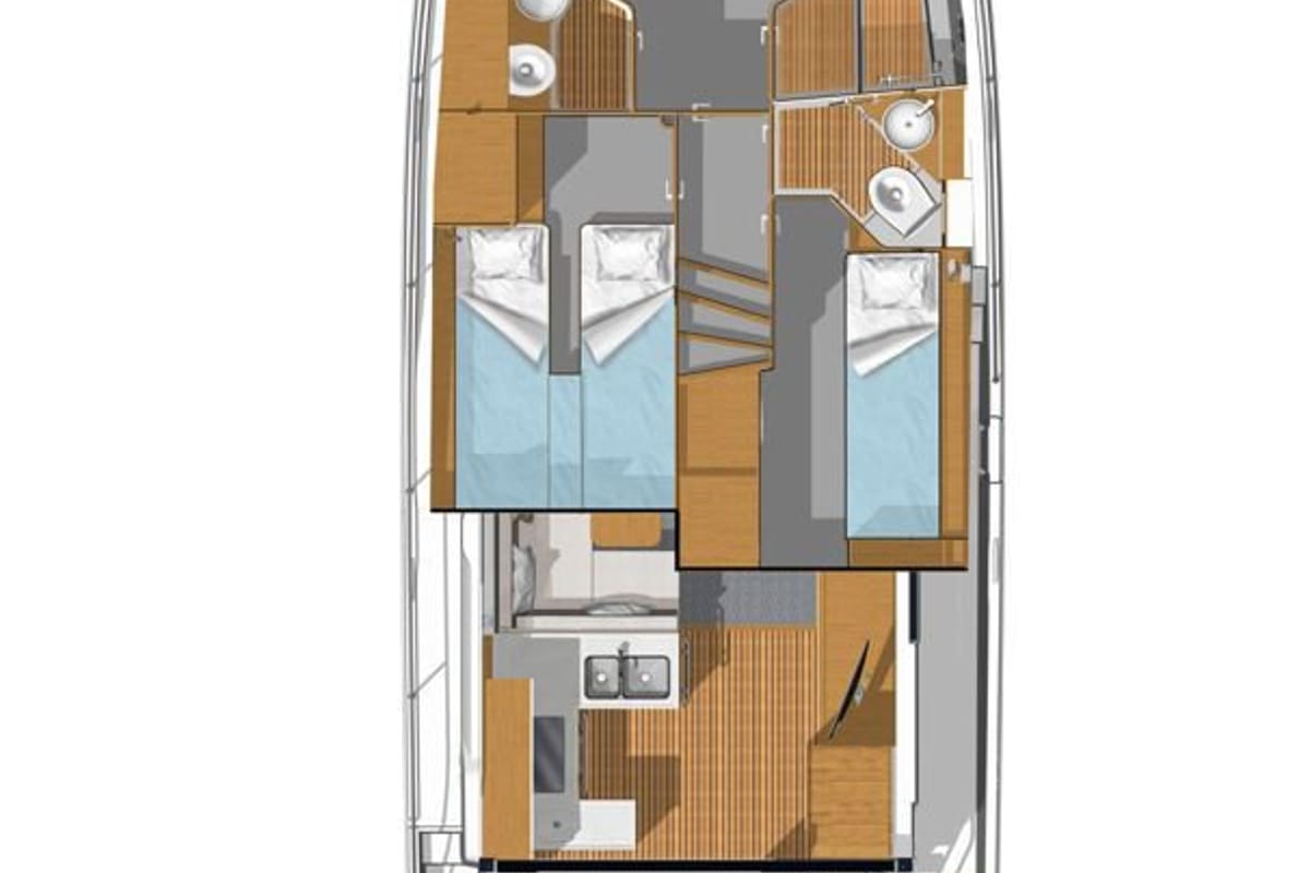 Eduard, a Beneteau Swift Trawler 41 Fly yacht at Punat, Croatia