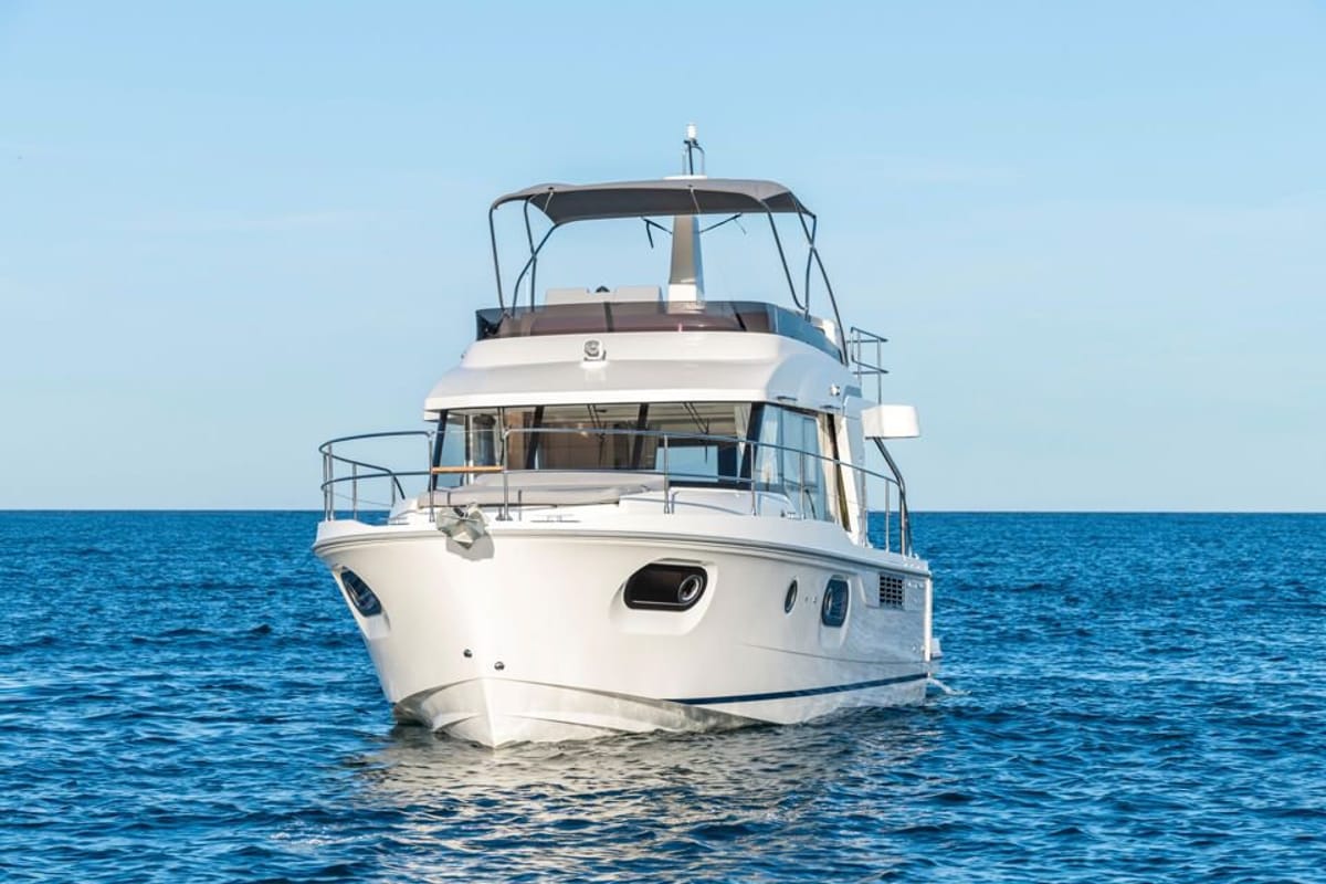 Eduard, a Beneteau Swift Trawler 41 Fly yacht at Punat, Croatia