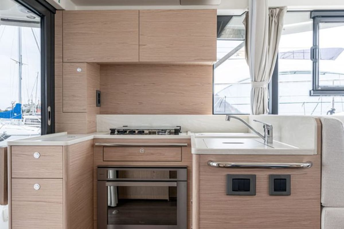 Eduard, a Beneteau Swift Trawler 41 Fly yacht at Punat, Croatia