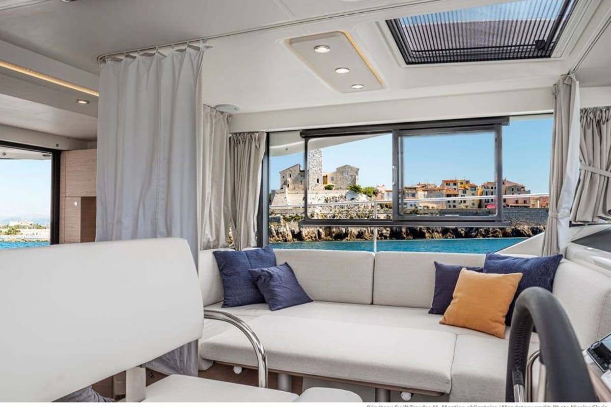 Eduard, a Beneteau Swift Trawler 41 Fly yacht at Punat, Croatia