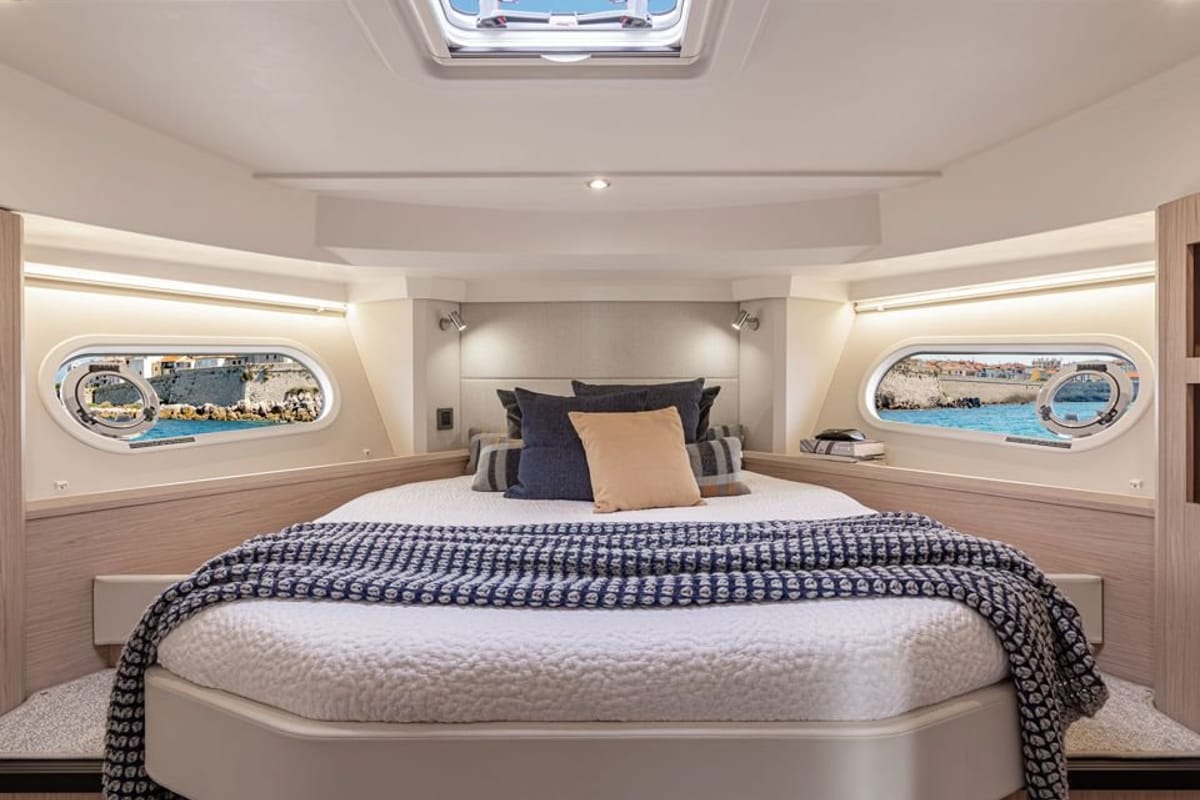 Eduard, a Beneteau Swift Trawler 41 Fly yacht at Punat, Croatia