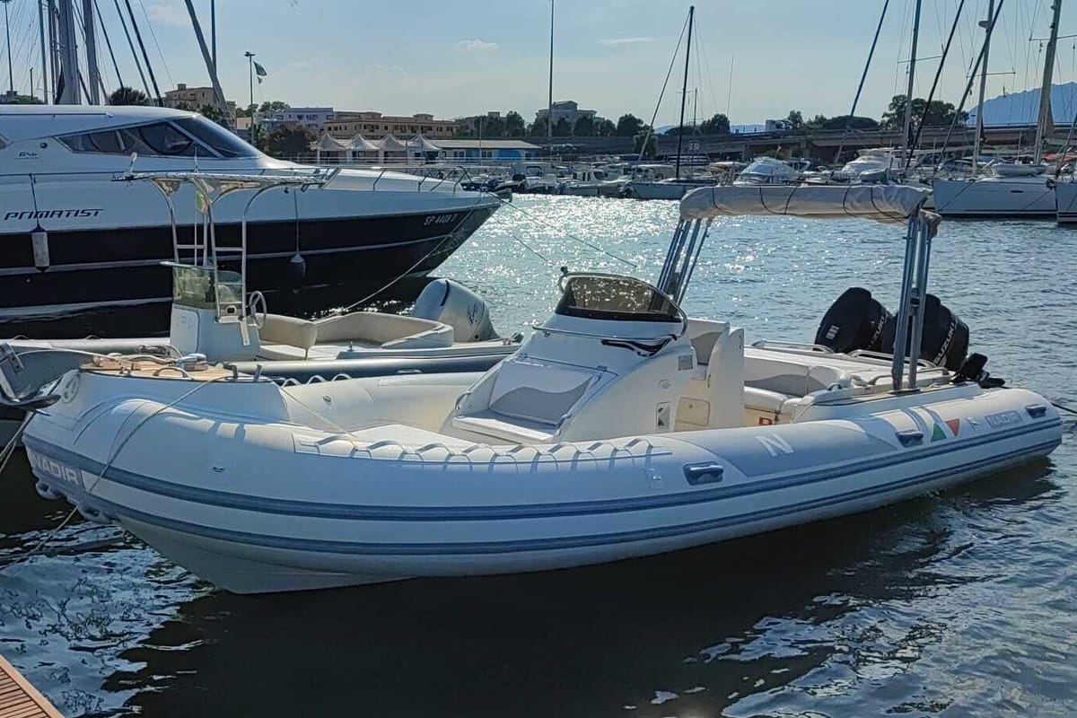 Exterior view of Nadir, a Gulet Motorboat motorboat at Cannigione, Italy