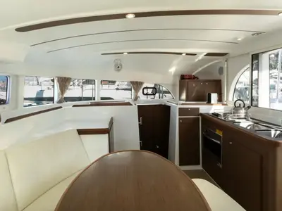 Galley of Ploto, a Lagoon 380 catamaran at Vibo Valentia, Italy