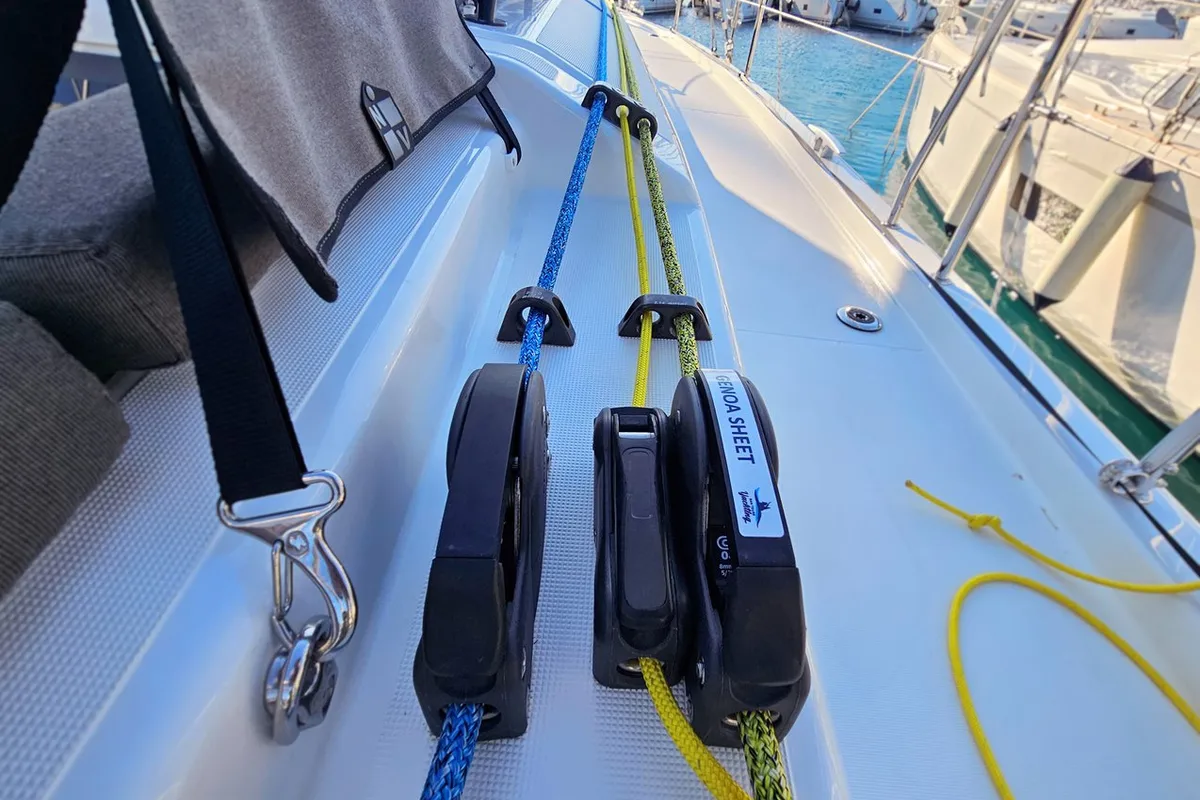 Adagio, a Dufour 44 sailboat at Grad Kaštela, Croatia