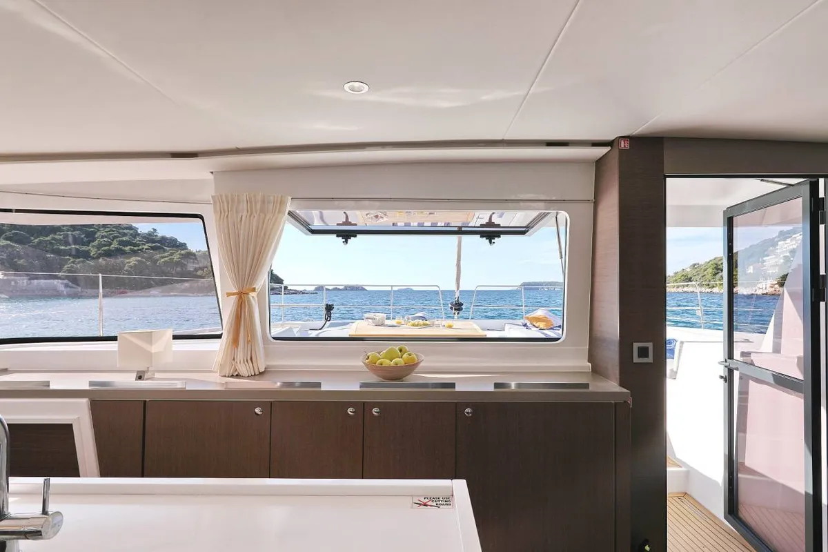 Mosè, a Bali Bali 5.4 catamaran at Palermo, Italy