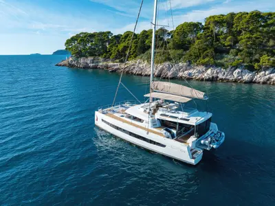 Mosè, a Bali Bali 5.4 catamaran at Palermo, Italy
