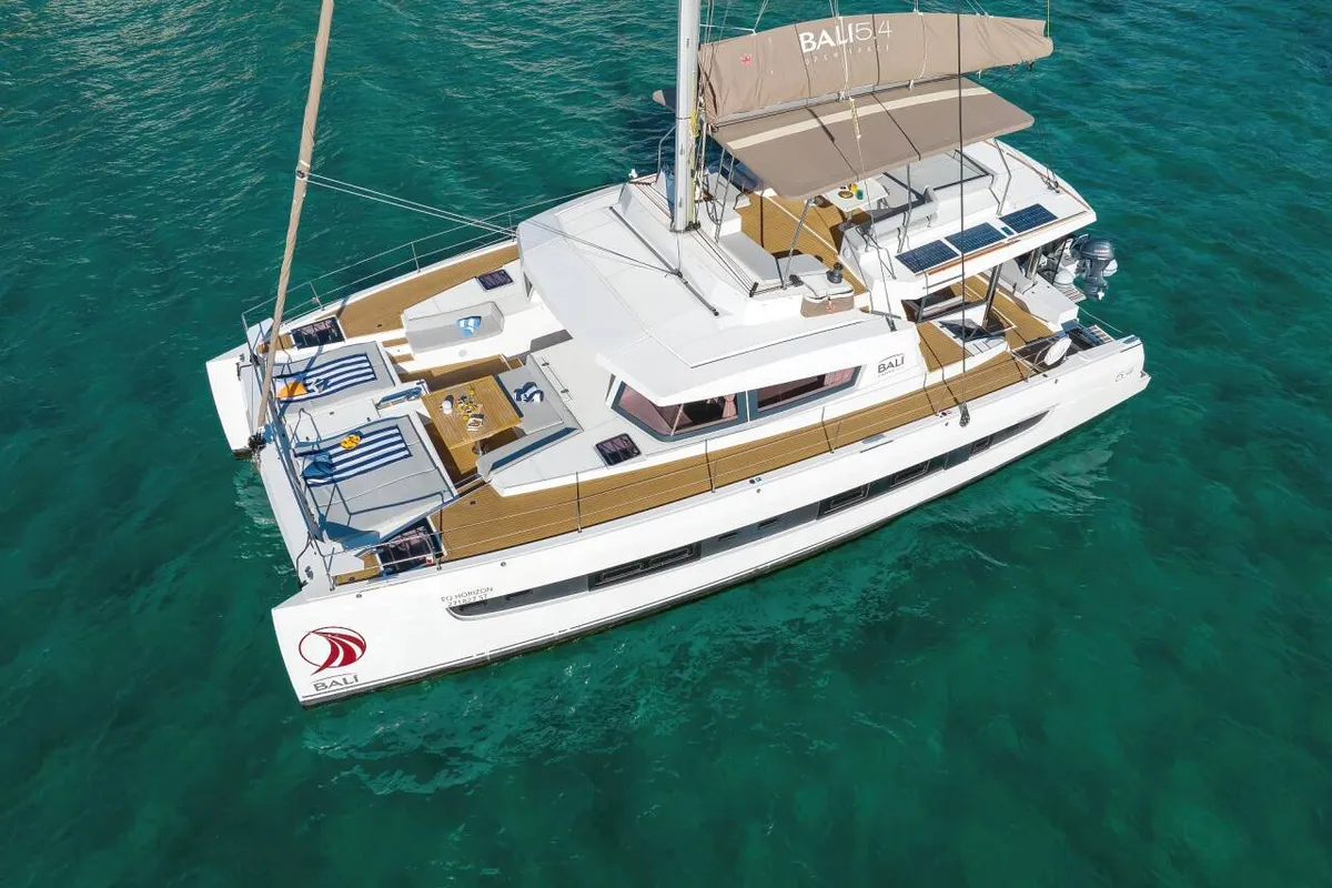 Mosè, a Bali Bali 5.4 catamaran at Palermo, Italy