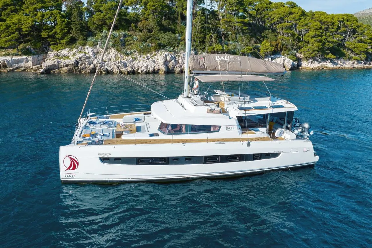 Mosè, a Bali Bali 5.4 catamaran at Palermo, Italy