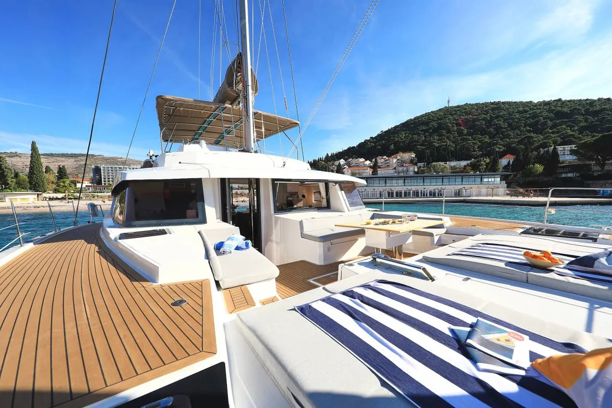 Mosè, a Bali Bali 5.4 catamaran at Palermo, Italy