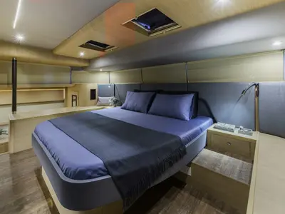 Cabin on By My Side, a Aquila Yachts Aquila 54 catamaran at Skradin, Croatia