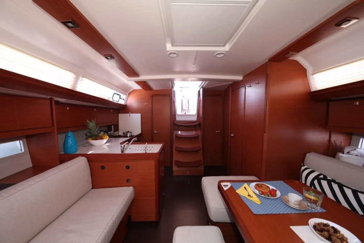 Salon of Matul, a Dufour 412 GL sailboat at Split, Croatia
