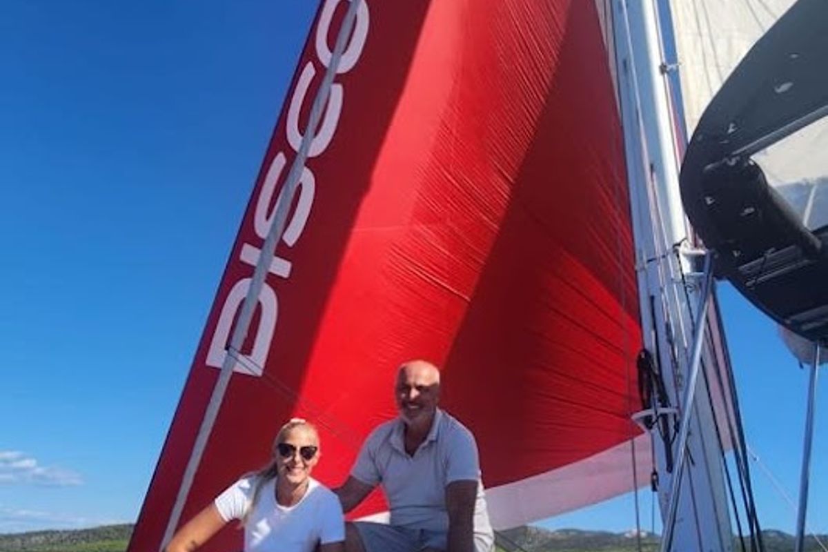 Discovery I, a Lagoon 52F catamaran at Općina Marina, Croatia