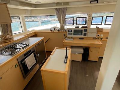 Galley of Discovery I, a Lagoon 52F catamaran at Općina Marina, Croatia