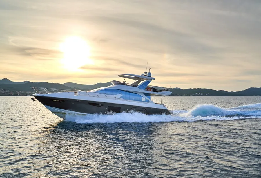 Exterior view of Relax of Croatia, a Azimut 72 Fly yacht at Općina Sukošan, Croatia