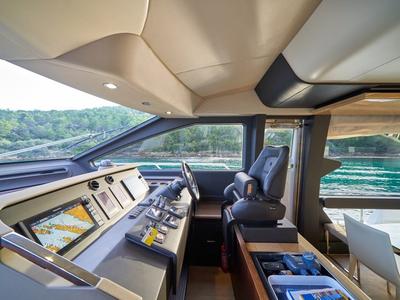 Cockpit of Relax of Croatia, a Azimut 72 Fly yacht at Općina Sukošan, Croatia