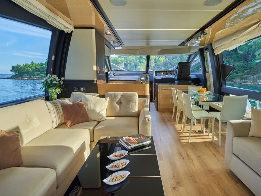 Exterior view of Relax of Croatia, a Azimut 72 Fly yacht at Općina Sukošan, Croatia