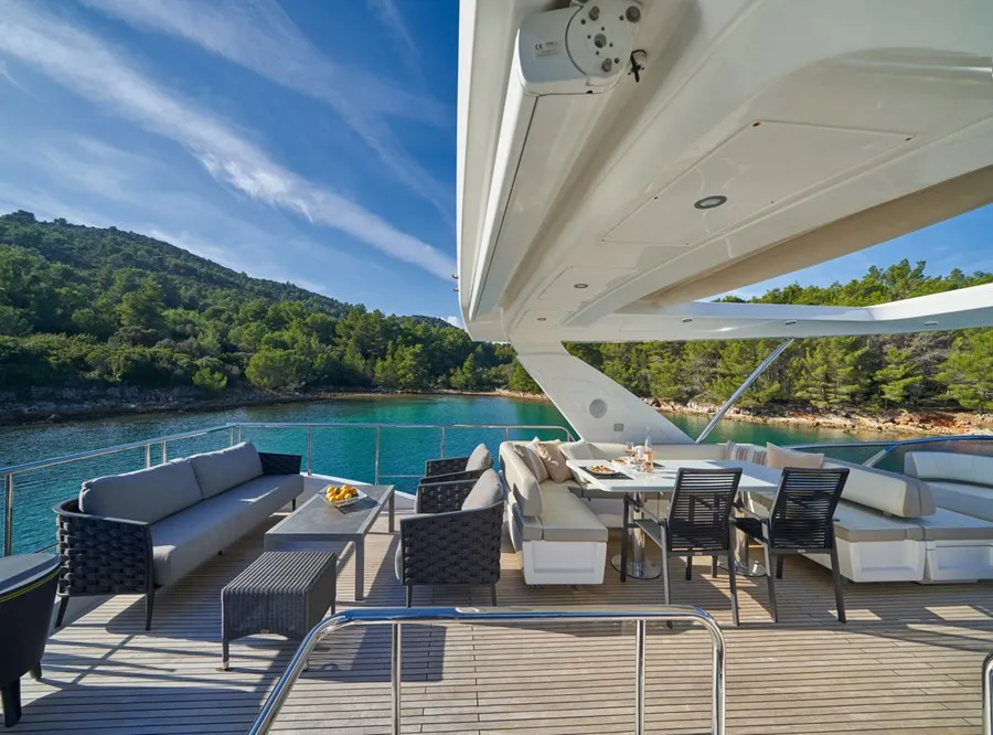Cabin on Relax of Croatia, a Azimut 72 Fly yacht at Općina Sukošan, Croatia