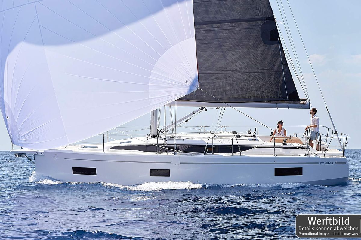 Exterior view of Williams, a Bavaria C38 sailboat at Grad Pula, Croatia