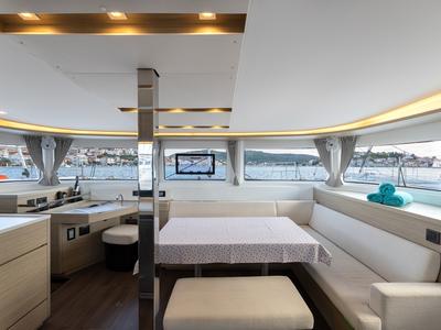 Salon of Cortes, a Lagoon 46 catamaran at Općina Rogoznica, Croatia