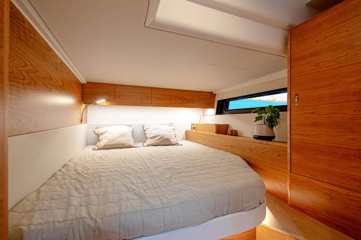 Cabin on Art H, a Hanse Yachts Hanse 590 sailboat at Pirovac, Croatia