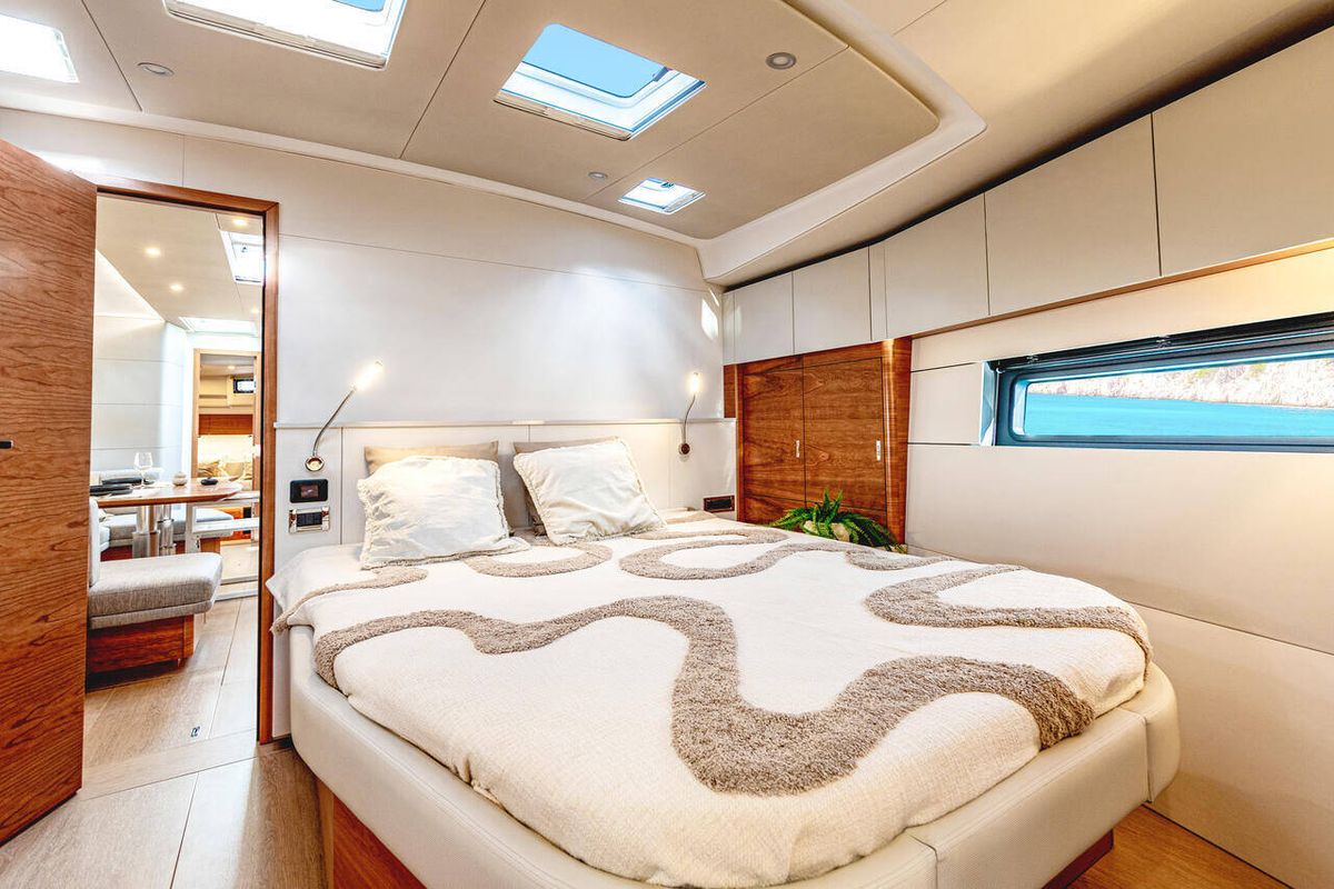 Cabin on Art H, a Hanse Yachts Hanse 590 sailboat at Pirovac, Croatia