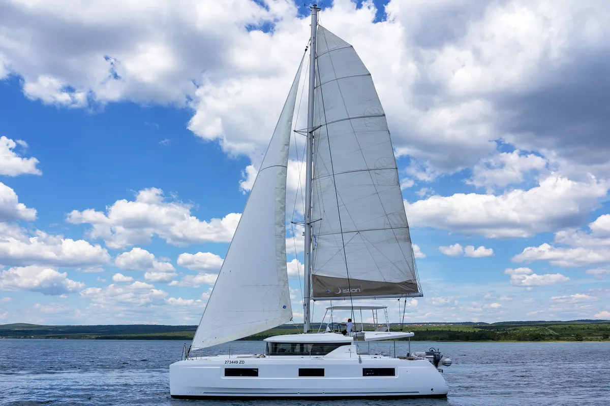 White Pearl, a Lagoon Lagoon 46 catamaran at Skradin, Croatia