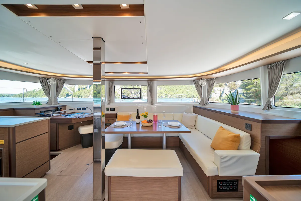 White Pearl, a Lagoon Lagoon 46 catamaran at Skradin, Croatia