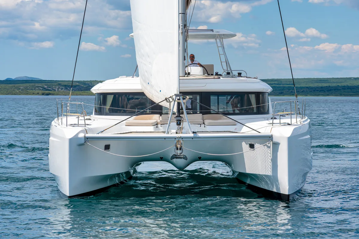 White Pearl, a Lagoon Lagoon 46 catamaran at Skradin, Croatia