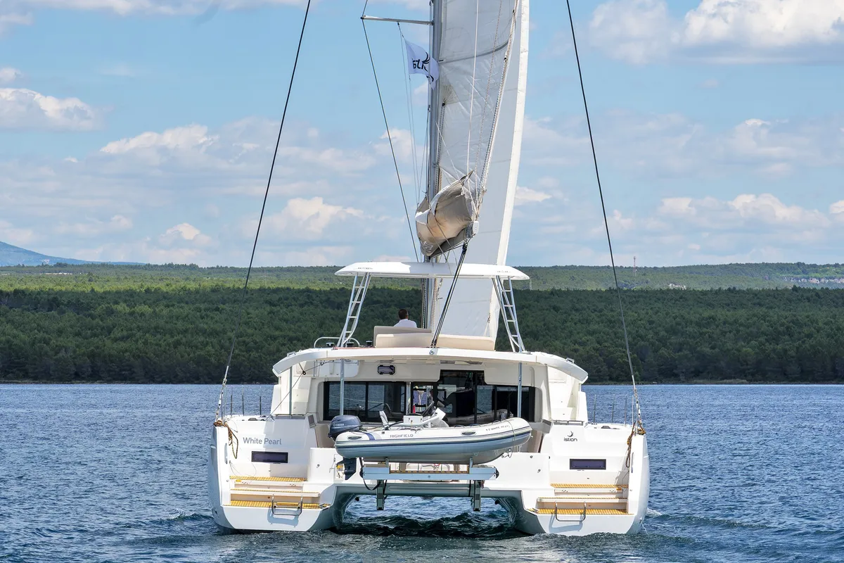 White Pearl, a Lagoon Lagoon 46 catamaran at Skradin, Croatia