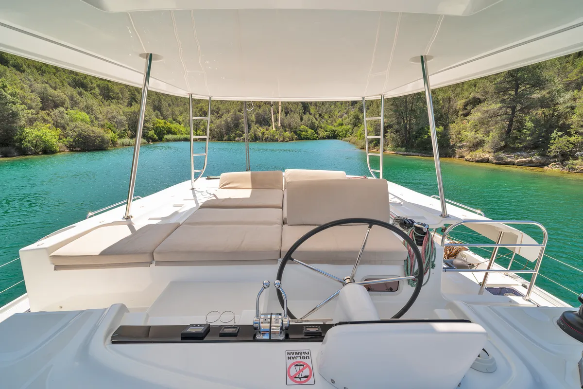 White Pearl, a Lagoon Lagoon 46 catamaran at Skradin, Croatia