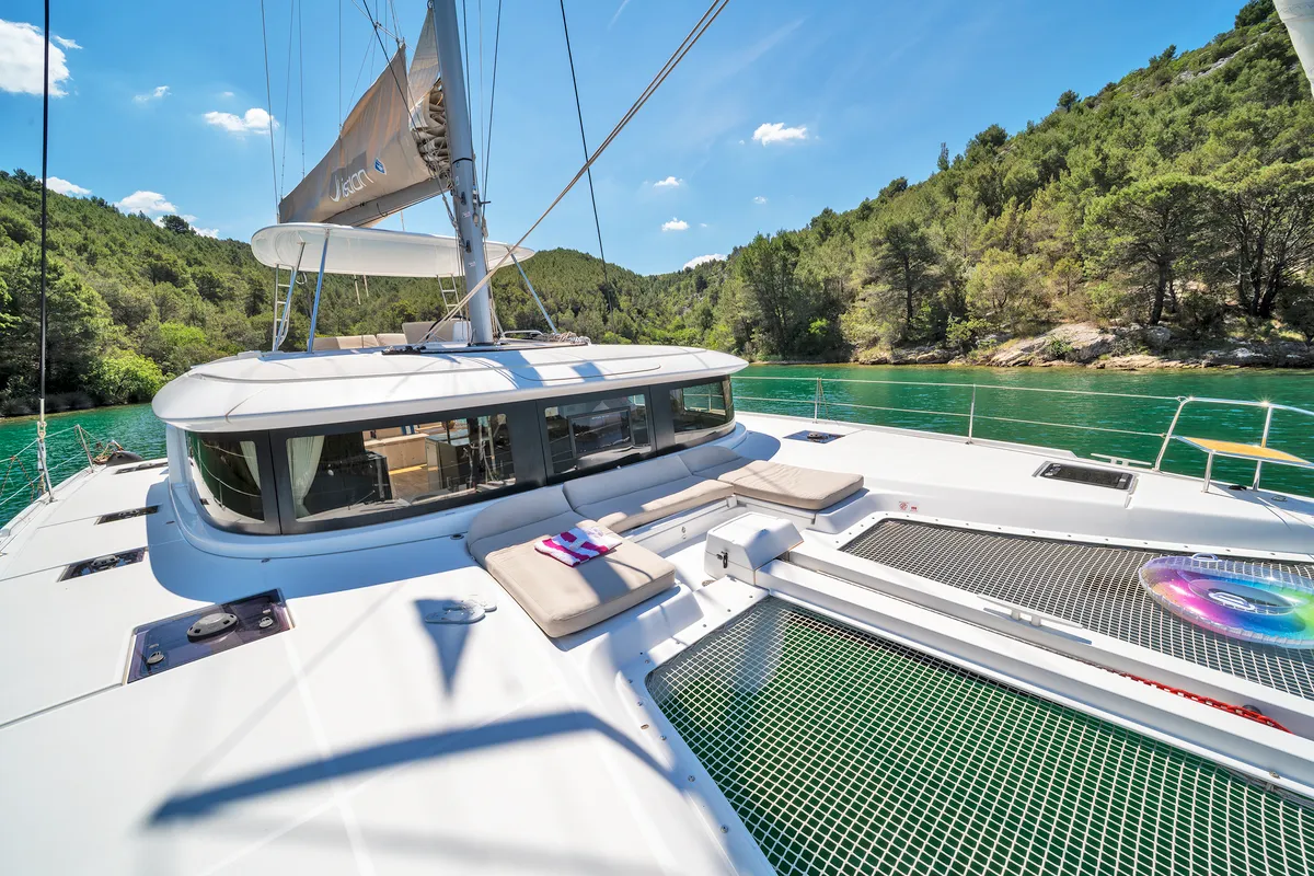 White Pearl, a Lagoon Lagoon 46 catamaran at Skradin, Croatia
