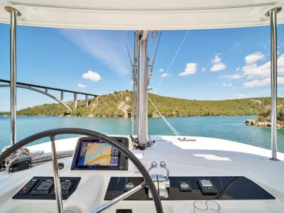 White Pearl, a Lagoon Lagoon 46 catamaran at Skradin, Croatia