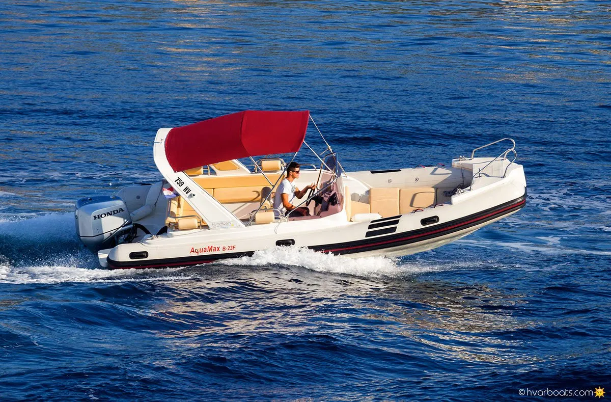 Barracuda 730, a sailboat at Hvar town, Croatia